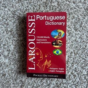 🦋 Larousse Portuguese Pocket Dictionary Book Brazil Portugal Travel Language